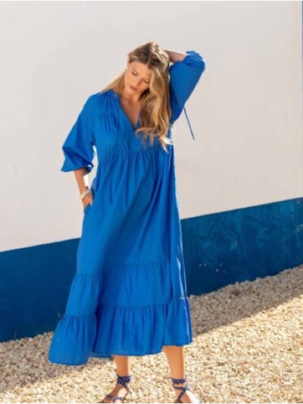NWT Mersea Birdie Maxi Dress in Cobalt Blue- size: S/M